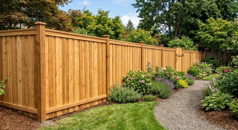 Cedar Fencing Installation in Pearland, TX