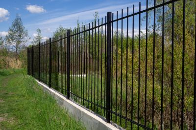 Black Metal Fence Installation in Kansas City, MO