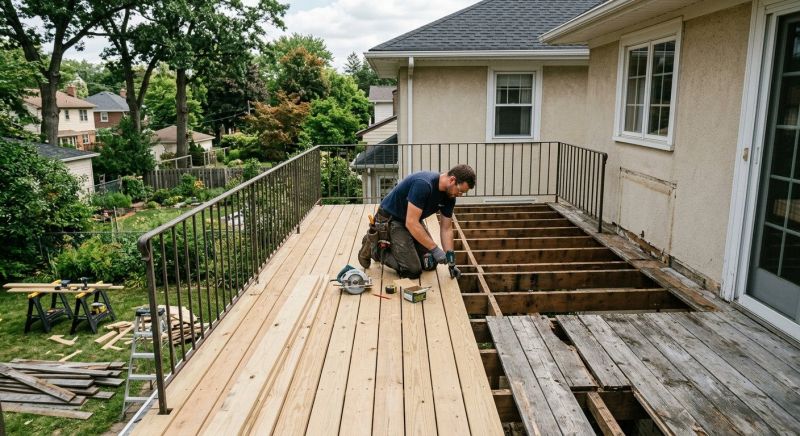 Deck Steps Replacement in Redmond, WA