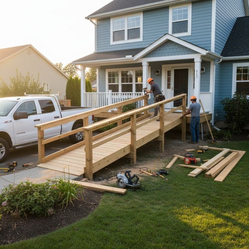Handicap Ramp Construction in Kansas City, KS