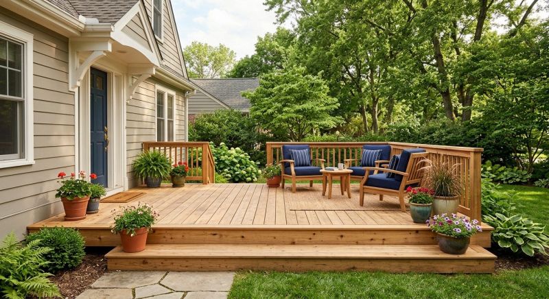 Wooden Patio Installation in Redmond, WA